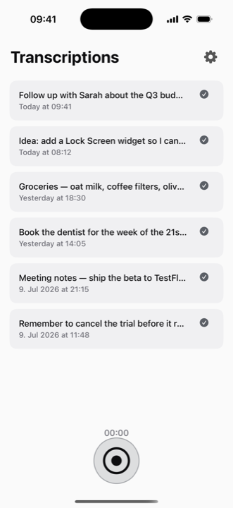 Saycast transcriptions list