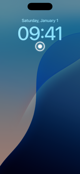 Saycast record widget on the iPhone Lock Screen